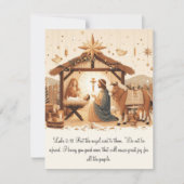 Luke 2 Mager Scene Flat Card (Schreib deine eigene Dankeskarte (Vorderseite)
