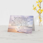 Luke 4:18-19, "Der Geist des Herrn ist auf mir" Karte (Gelbe Blume)