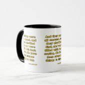 Luke 5:26 KJV Bibelschrift Zwei-Tone Tasse (Vorderseite Links)