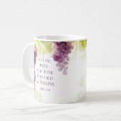 Luke 5:37 Neuer Wein in Alte Wineskins Bibelverse Kaffeetasse (Vorderseite Links)