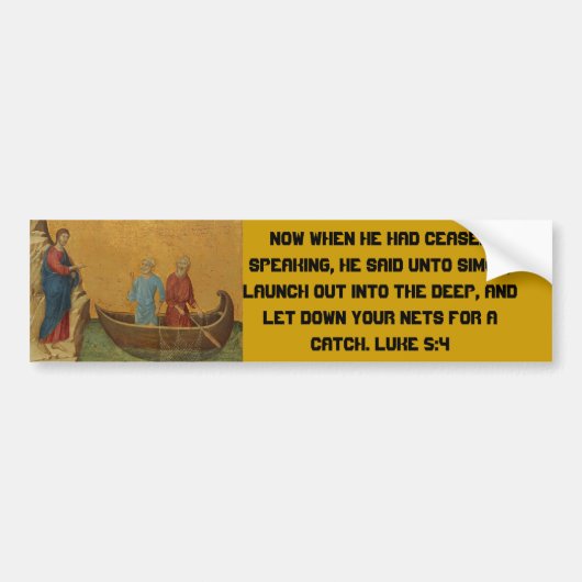 Luke 5:4 autoaufkleber (Vorne)