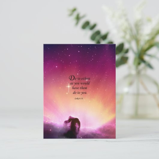 Luke 6:31 postkarte (Stehend Vorderseite)