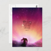 Luke 6:31 postkarte (Vorne/Hinten)