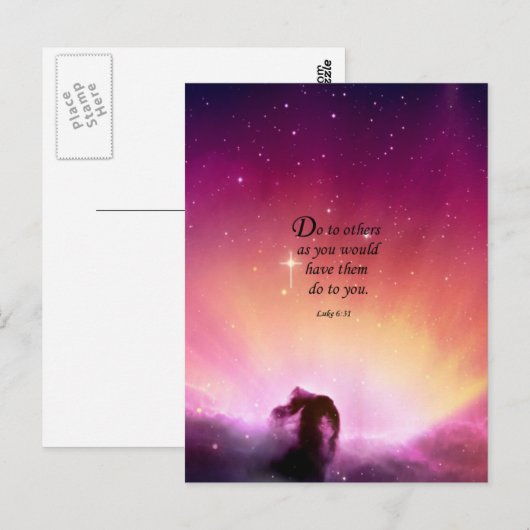Luke 6:31 postkarte (Vorne/Hinten)