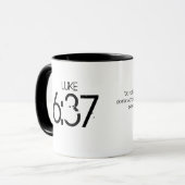 Luke-6:37 Kaffee-Tasse (Medium) Tasse (Vorderseite Links)