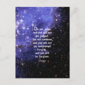 Luke 6:37 postkarte (Vorderseite)