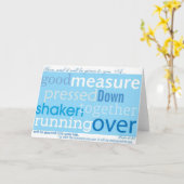 Luke-6:38 geben und es wird Ihnen gegeben Karte (Gelbe Blume)