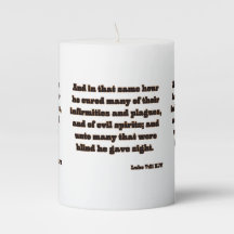 Luke 7:21 KJV Bibelschrift