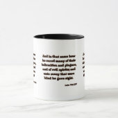 Luke 7:21 KJV Bibelschrift Zwei-Tone Tasse (Zentrum)