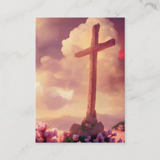 Luke 9:23-24 KJV Cards - Reines altes, geraubtes K Visitenkarte (Vorderseite)