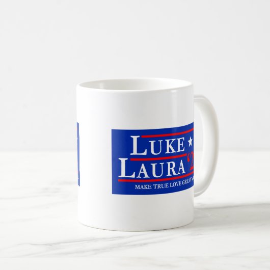 Luke and Laura 2024 True Love Candidates Kaffeetasse (VorderseiteRechts)