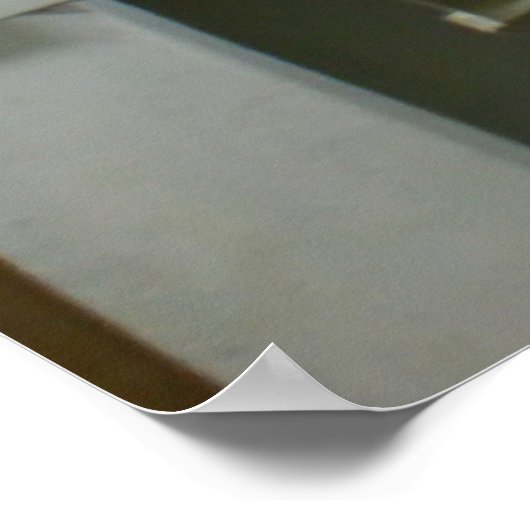 Luke auf einem alten Retro-U-Boot Poster (Ecke)