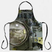 Luke auf einem alten Retro-U-Boot Schürze (Vorderseite)