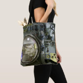 Luke auf einem alten Retro-U-Boot Tasche (Von Nahem)