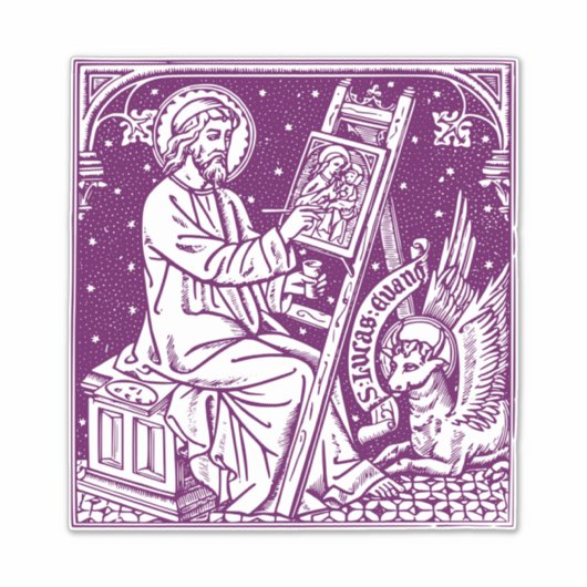 Luke der Evangelist Aufkleber (Vorderseite)