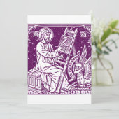 Luke der Evangelist Dankeskarte (Stehend Vorderseite)