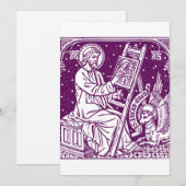Luke der Evangelist Dankeskarte (Vorne/Hinten)