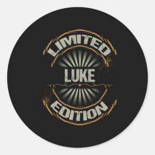 Luke Edition Personalisiert Vorname Luke Runder Aufkleber