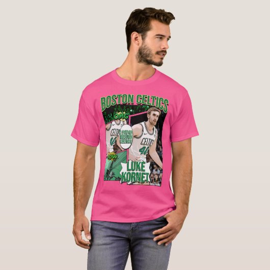 Luke Kornet Basketball Art Celtics T-Shirt (Vorne ganz)