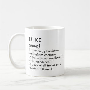 Luke Name, Bearbeitbarer Name, Benutzerdefinierter Kaffeetasse