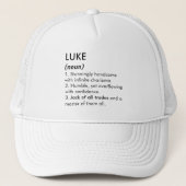Luke name, Editable name, Custom name Truckerkappe (Vorderseite)