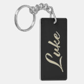 Luke Name whitegold Schlüsselanhänger Anhänger (Vorderseite links)