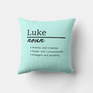 Luke, Personalisierte Bezeichnung für Junge Kissen