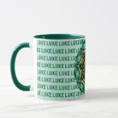 LUKE ~ Personalisierte Paua Muschel Tasse ~ (Links)