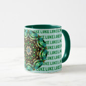 LUKE ~ Personalisierte Paua Muschel Tasse ~ (VorderseiteRechts)