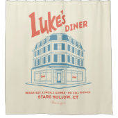 Luke’s Diner Stars Hollow Design Duschvorhang (Vorderseite)
