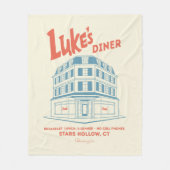 Luke’s Diner Stars Hollow Design Fleecedecke (Vorderseite)