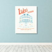 Luke’s Diner Stars Hollow Design Leinwanddruck (Insitu (Holzboden))