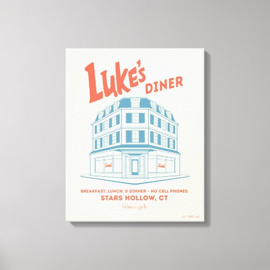 Luke’s Diner Stars Hollow Design Leinwanddruck (Vorderseite)