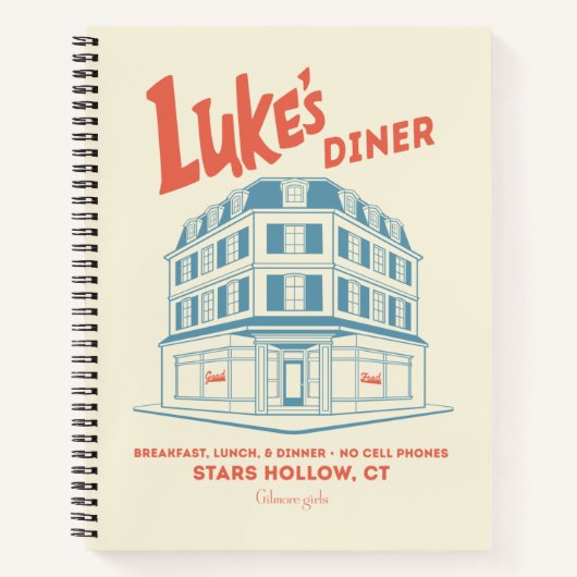 Luke’s Diner Stars Hollow Design Notizblock (Vorderseite)