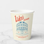 Luke’s Diner Stars Hollow Design Pappbecher (Rückseite)