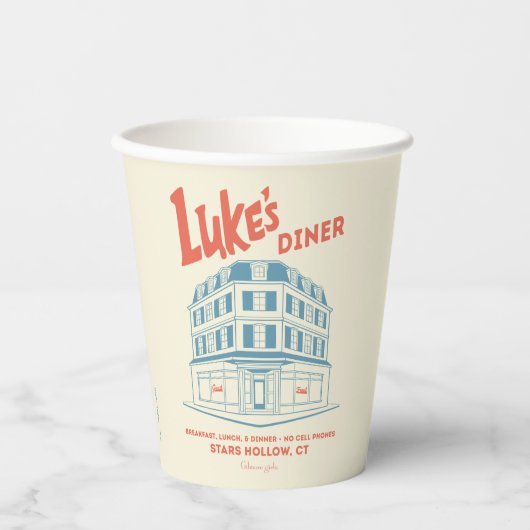 Luke’s Diner Stars Hollow Design Pappbecher (Vorderseite)
