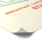 Luke’s Diner Stars Hollow Design Poster (Ecke)