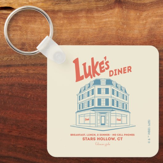 Luke’s Diner Stars Hollow Design Schlüsselanhänger (Vorderseite)