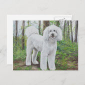 Luke the Golden Doodle Doodle Kunst, Dichtung und  Postkarte (Vorne/Hinten)