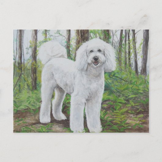 Luke the Golden Doodle Doodle Kunst, Dichtung und  Postkarte (Vorderseite)