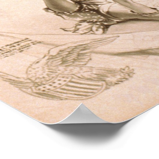 Luken Gymnist Aerialist Act VAUDEVILLE Poster (Ecke)