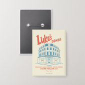 Luke's Diner Stars Hollow Design Button (Vorderseite/Rückseite)