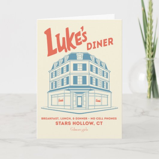 Luke's Diner Stars Hollow Design Karte (Vorderseite)