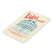 Luke's Diner Stars Hollow Design Magnet (Linke Seite)