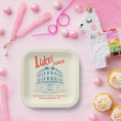 Luke's Diner Stars Hollow Design Pappteller (Party)