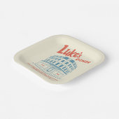 Luke's Diner Stars Hollow Design Pappteller (Gewinkelt)