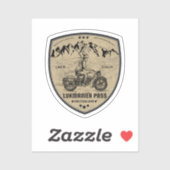 Lukmanier Pass - Schweizer Alpen - Motorradtour c Aufkleber (Blatt)