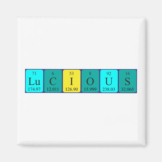 Lukratischer Periodenmagnet Magnet (Vorne)