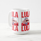 Lula Meme mit Sonnenbrille Kaffeetasse (Vorderseite Links)