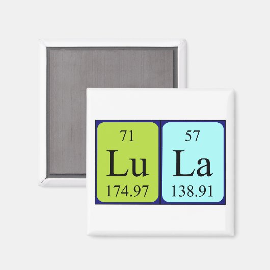 Lula-Periodenmagnet Magnet (Vorderseite/Rückseite)